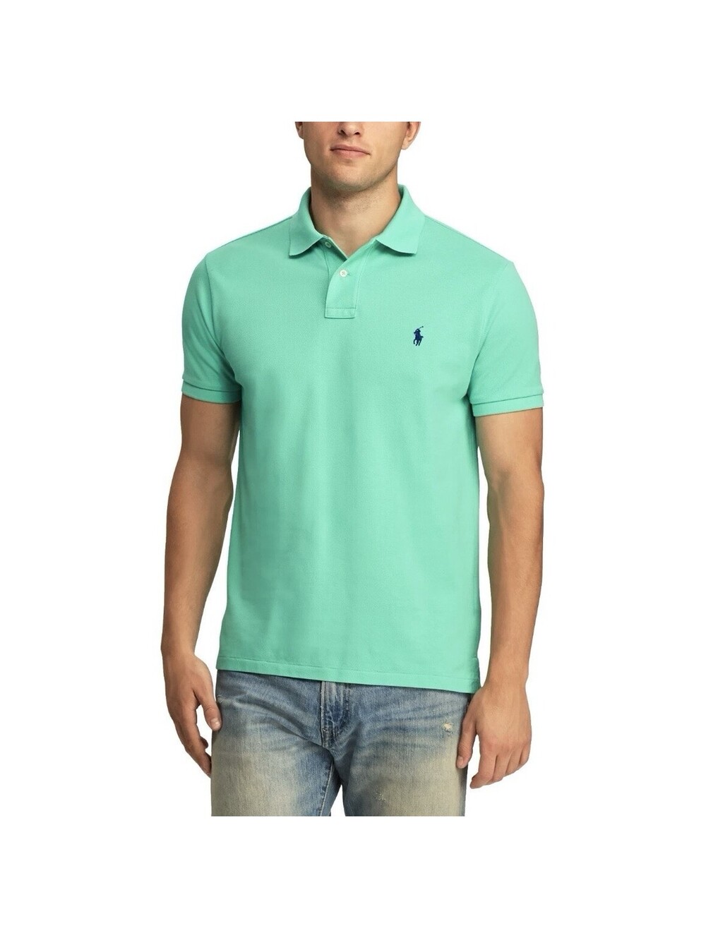POLO Ralph Lauren Men’s Soft Cotton Performance Polo In Celadon Green-Size Small